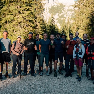 Der pco Gipfelsturm - Unsere Wandergruppe startet den zweiten Tag