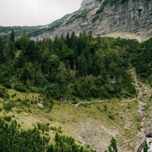 Der pco Gipfelsturm - Landschaft auf dem Weg zur Zugspitze