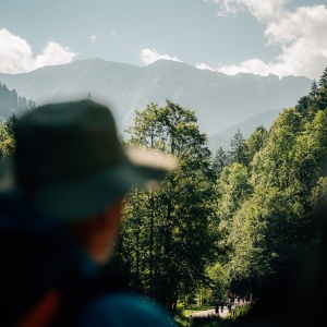 Der pco Gipfelsturm - Die Aussicht auf dem Weg zur Zugspitze an Tag 1