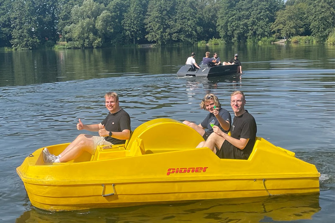 Tretboot fahren